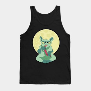 Bat eats sausage Tank Top